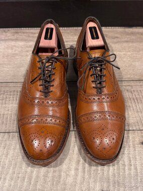 Allen Edmonds Strand Oxford Brown Walnut sz 7.5 Mens